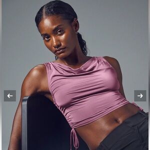 Alo Soft Mulberry Standout Cropped Tank M